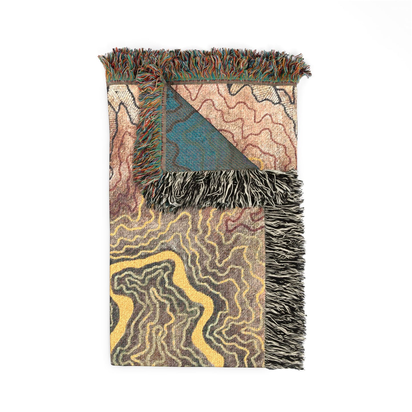'Arteries of the Earth' Woven Cotton Blanket [No. 03]