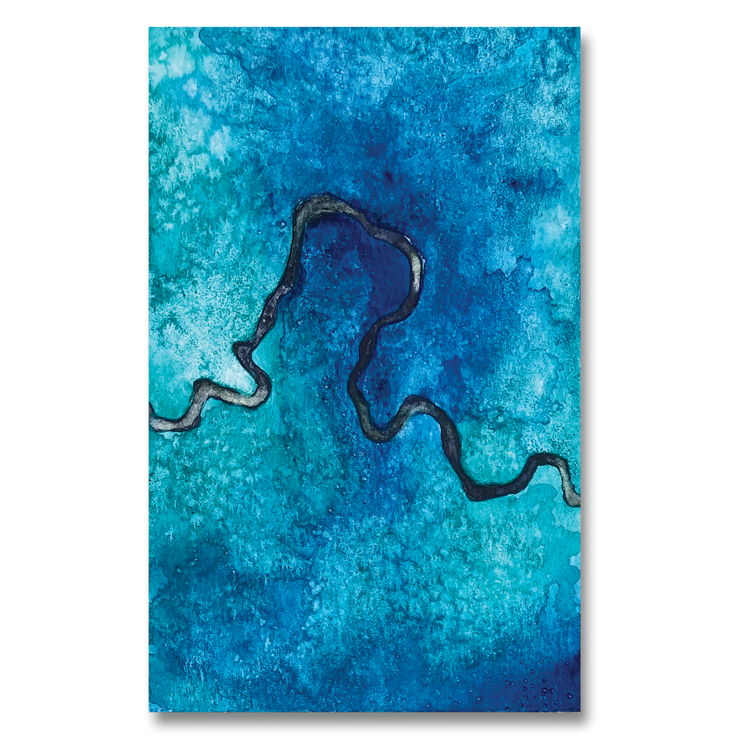 Arteries of the Earth Watercolor Print No. 007