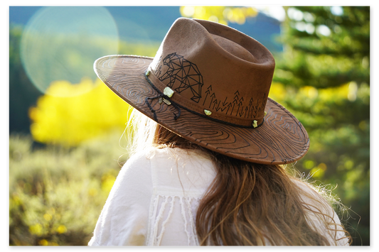 'Bear Gone Wandering' Handmade Artisan Hat