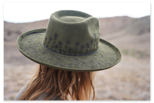 'Field of Flowers' Handmade Artisan Hat